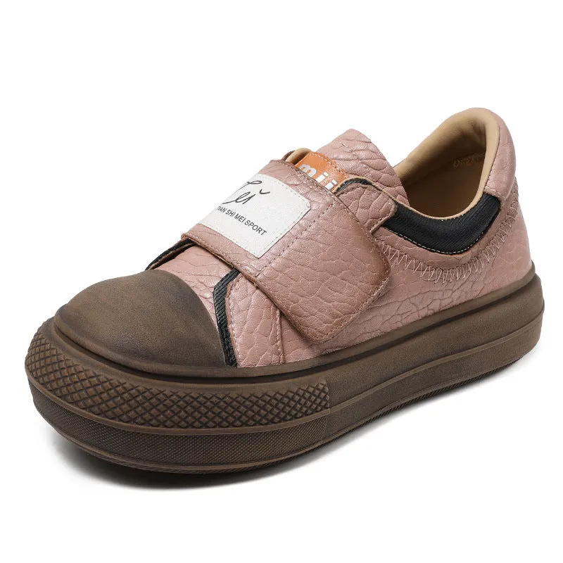 Scarpe casual in pelle comfort minimalista da donna