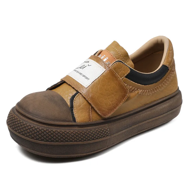 Scarpe casual in pelle comfort minimalista da donna