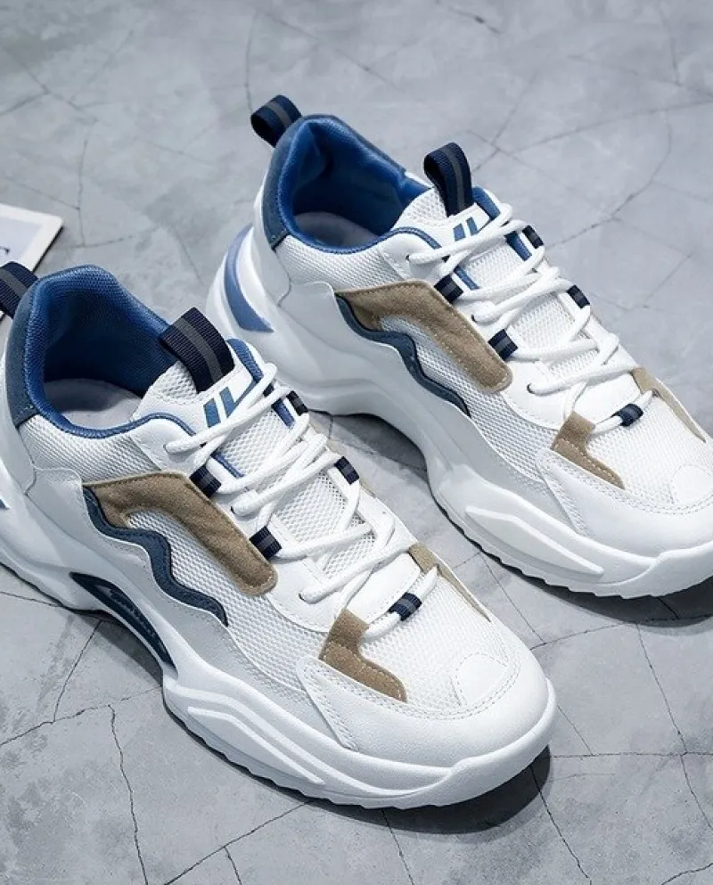 Scarpe sportive da uomo di tendenza Scarpe vulcanizzate casual Scarpe da corsa ultraleggere per uomo Ammortizzazione Fondo spess