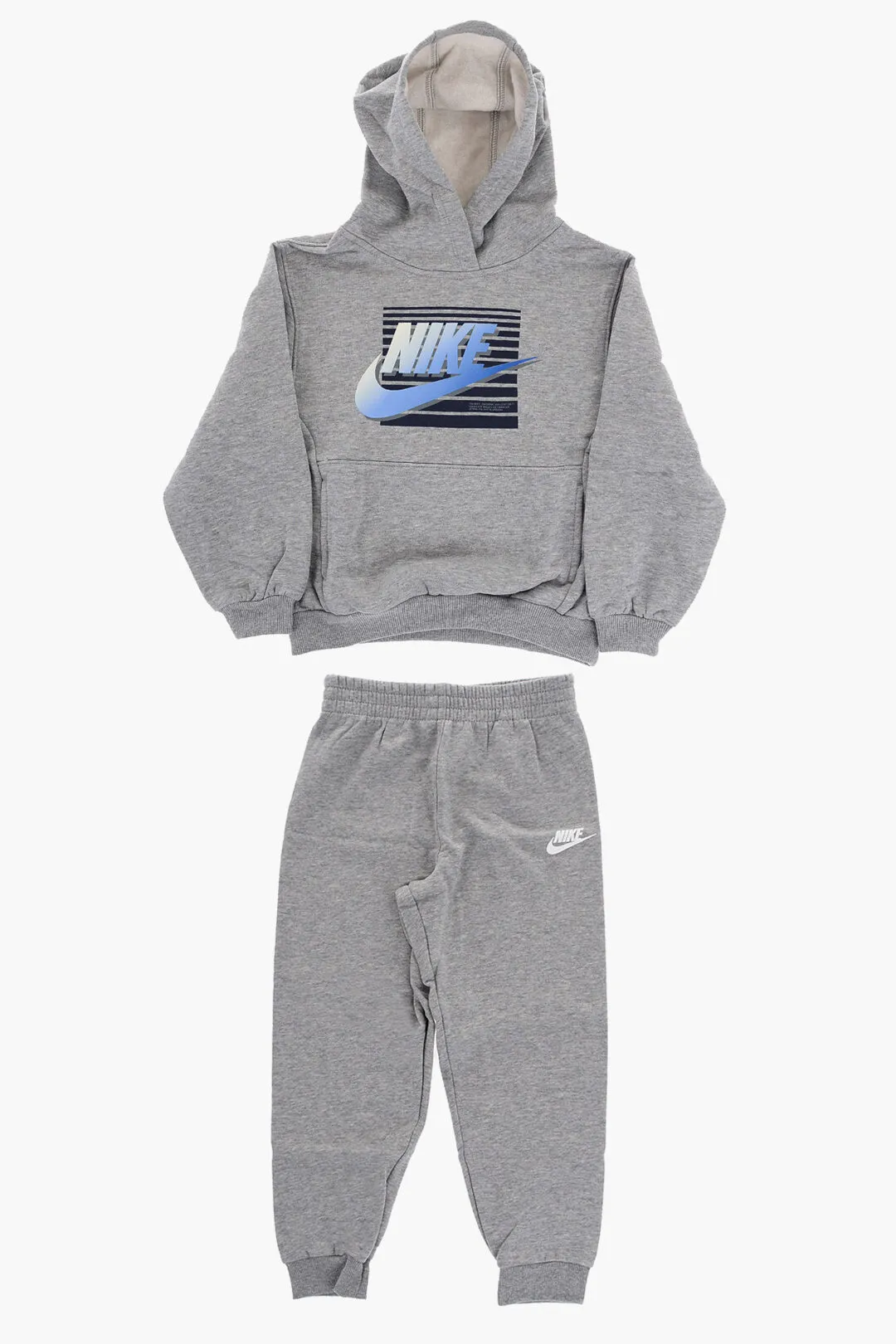 Set Felpa Hoodie GRADIENT FUTURA e Joggers in Misto Cotone Felpato