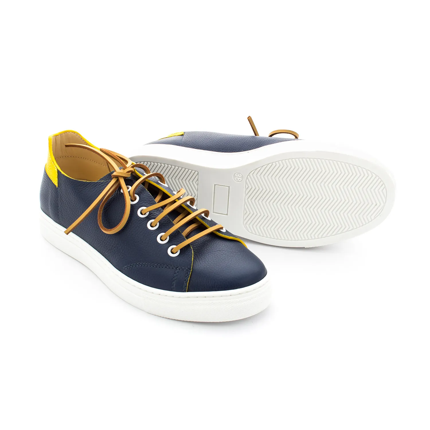 Sneaker Blu Gialla Bambino Teen