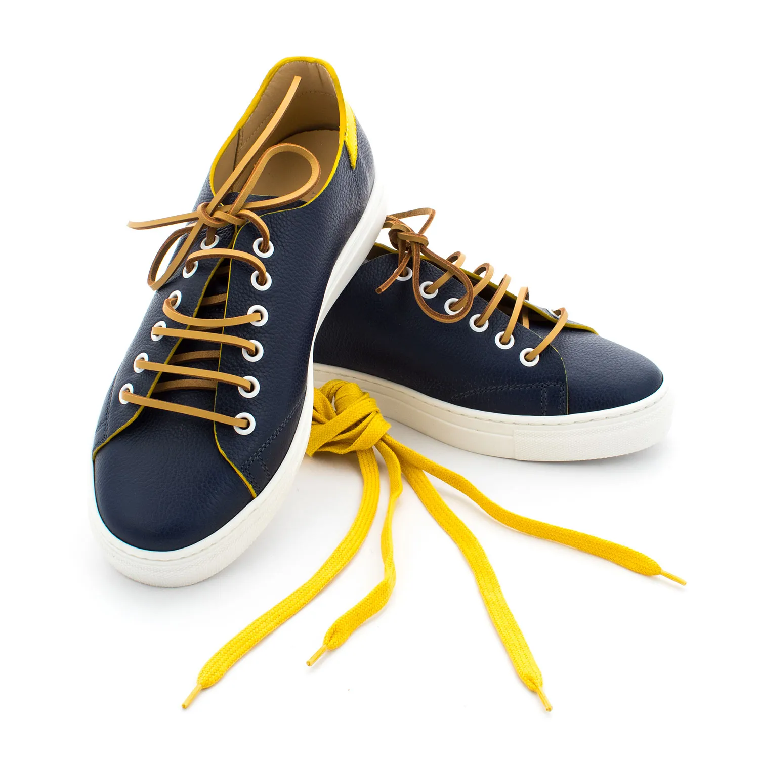 Sneaker Blu Gialla Bambino Teen