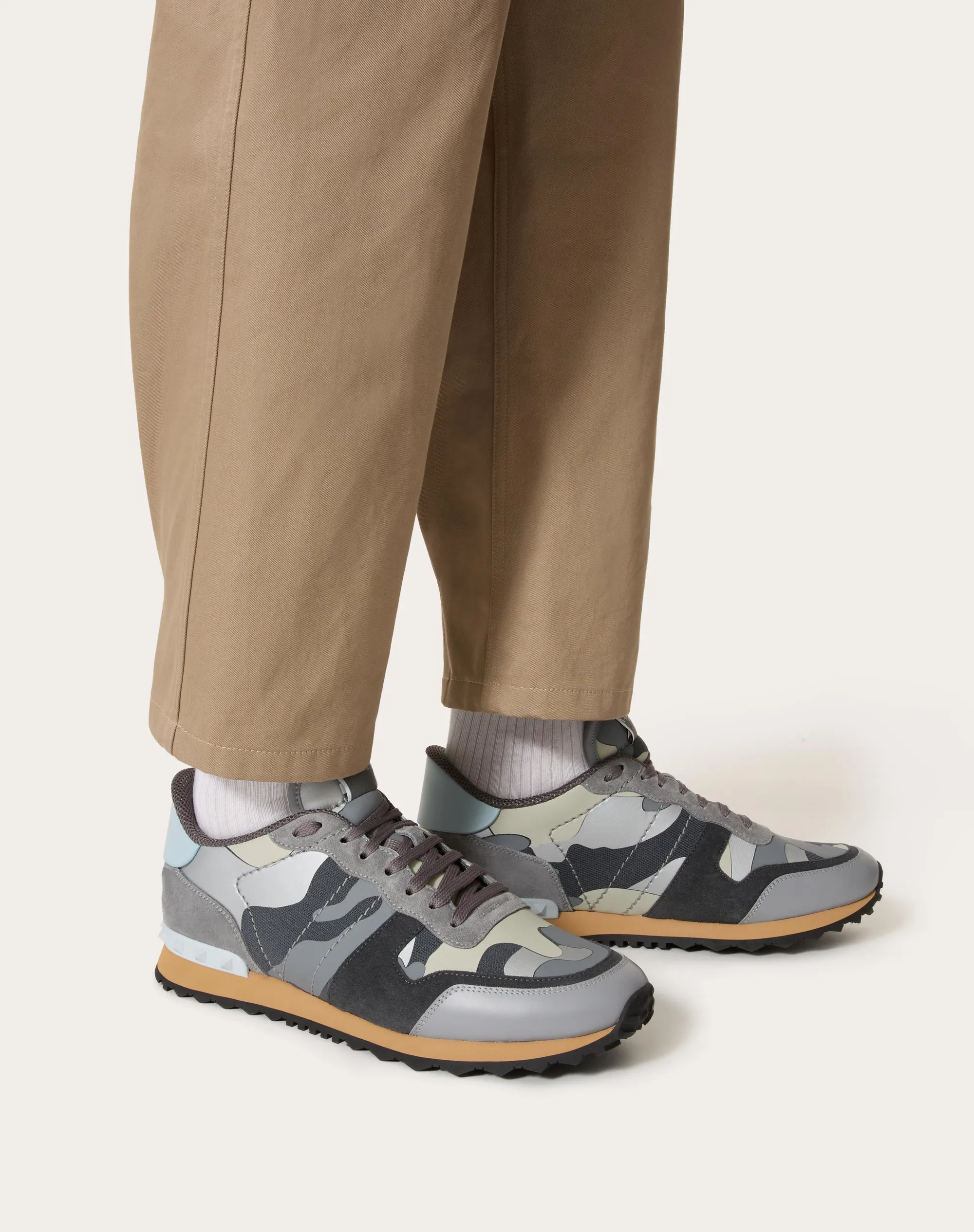 SNEAKER ROCKRUNNER CAMOUFLAGE IN TESSUTO NAPPATO