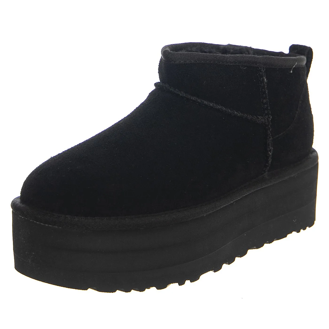 Ugg W Classic Ultra Mini Platform - Stivaletti Donna Neri    