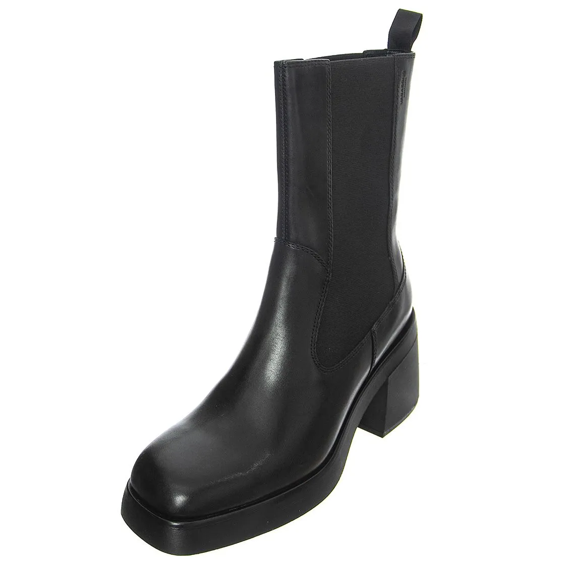 VAGABOND Brooke Cow Leather Black - Stivaletti Donna Neri    