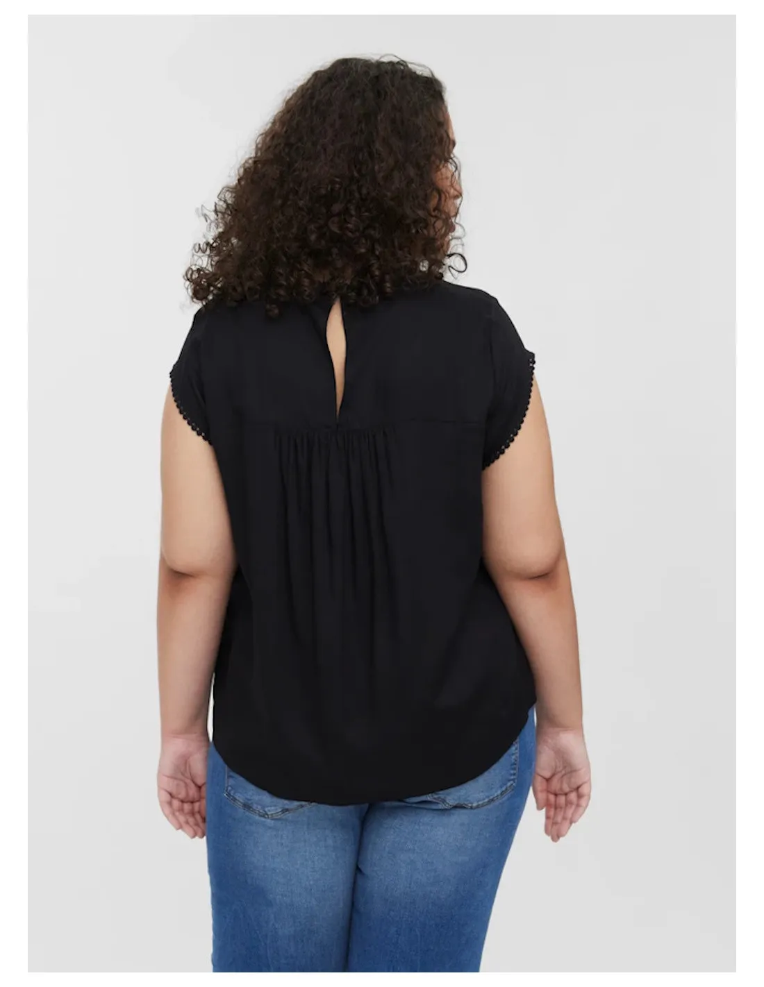 VERO MODA CURVE BLUSA DONNA DEBBIE PLEAT S/L TOP W