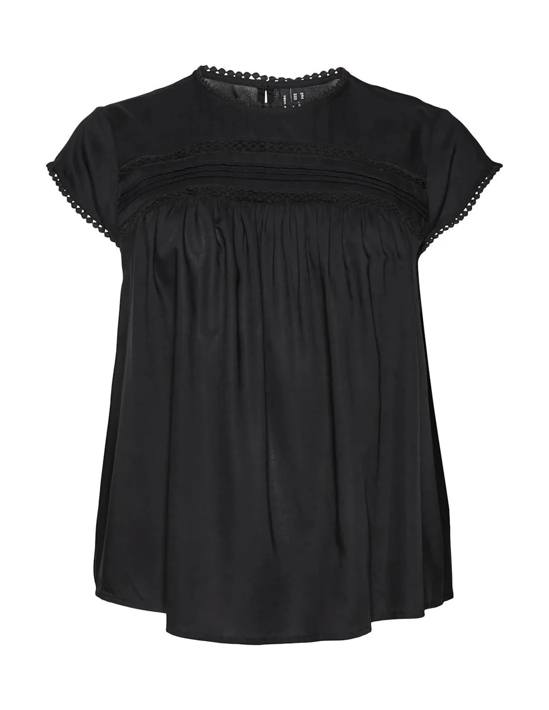 VERO MODA CURVE BLUSA DONNA DEBBIE PLEAT S/L TOP W