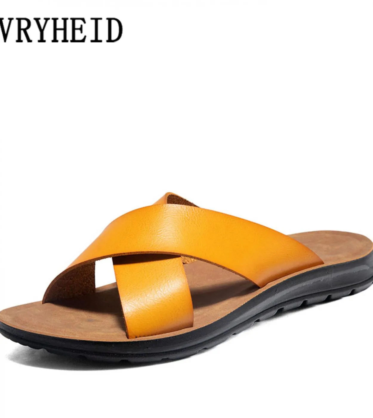 Vryheid Big Size 3847 Pantofole da uomo estive in pelle Beach Slides Comfort Scarpe casual Moda uomo Infradito Vendita calda Pie